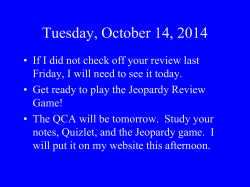 Jeopardy_1st_QT- 2014-15 - McKinney ISD Staff Sites