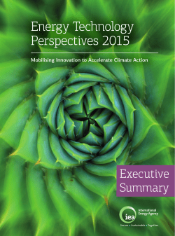 Energy Technology Perspectives 2015
