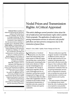 Nodal Prices and Transmission Rights: A