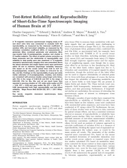 Testretest reliability and reproducibility of shortechotime