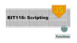 BIT116: Scripting Lecture 01