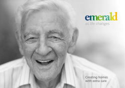 Emerald Extra Care brochure