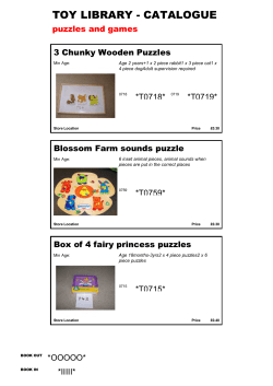 toy library - catalogue - Stevenage South Children`s Centres