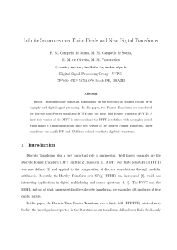 Infinite Sequences over Finite Fields and New Digital Transforms