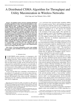 A Distributed CSMA Algorithm for Throughput and Utility