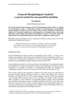 A General Method for Non-Quantified Modelling