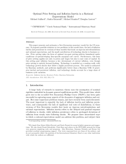 Optimal Price Setting and Inflation Inertia in a