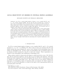 Local Selectivity of Orders in Central Simple Algebras