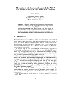Elements of Mathematical Analysis in PVS