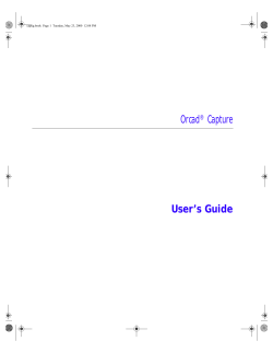 Orcad Capture User`s Guide