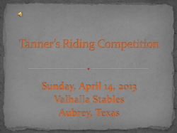 Tanner*s Riding Competition