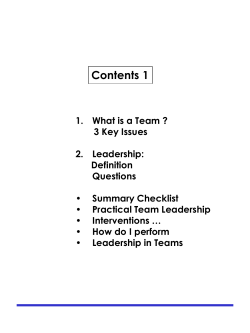 Forces on Team - Dynamic Events