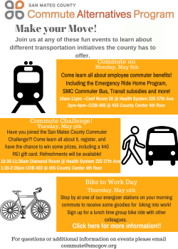 make your move - CAP Commute Alternatives Program