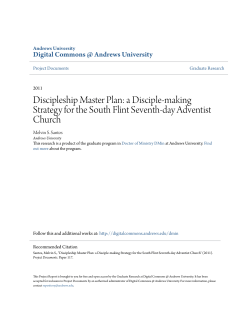 Discipleship Master Plan: a Disciple