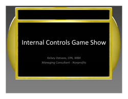 Internal Controls Game Show