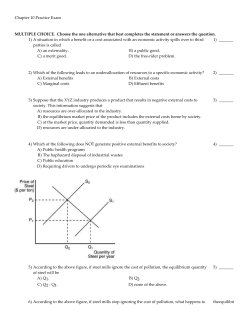 Chapter 10 Practice Exam MULTIPLE CHOICE. Choose the one