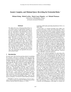 Sound, Complete, and Minimal Query Rewriting for