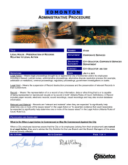 Legal Holds - Preservation of Records Relating