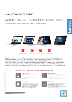 Lenovo ThinkPad X1 YOGA_DS