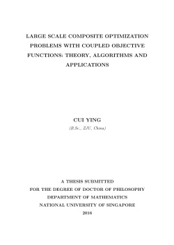 large scale composite optimization problems with coupled objective