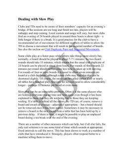 Dealing with Slow Play