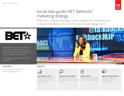 Social data guides BET Networks` marketing strategy.