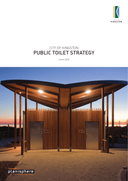 public toilet strategy - Kingston City Council
