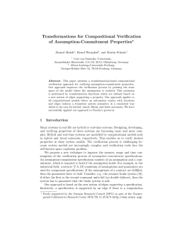 Transformations for Compositional Verification of Assumption