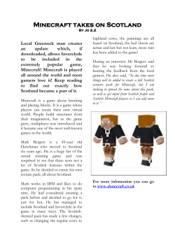 Minecraft takes on Scotland