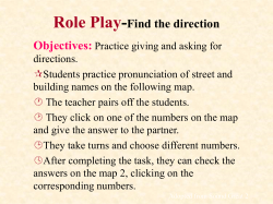 Role Play-Find the direction