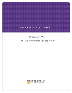 RoboSep&trade;-S - STEMCELL Technologies