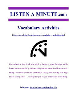 Listen A Minute.com - ESL Listening