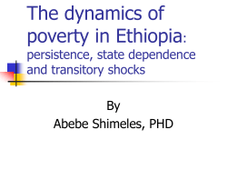 Poverty Transition and Persistence in Ethiopia