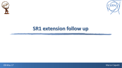 2017-05-08 - SR1 extension follow up