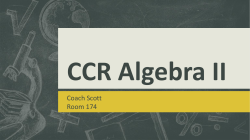 CCR Algebra II