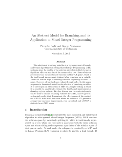 An Abstract Model for Branching and its Application to - IASI-CNR
