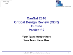 Cansat 2016 CDR Outline v4