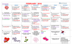 the manors february 2016 sunday monday tuesday wednesday