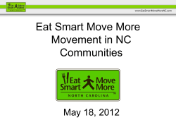 Eat Smart Move More Movement in NC Communities