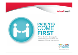 Alfred Health`s Strategy for community participation