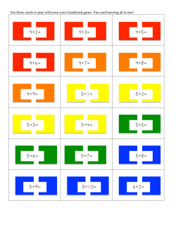 Use these cards to play with your own Candyland game. Fun and