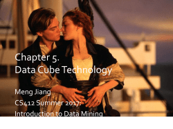 Data Cube Computation