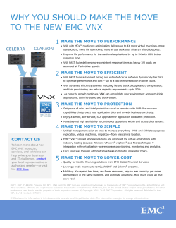 H8703.4 Why You Should Make the Move to the New EMC VNX