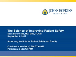 Onbarding Call 3 Science of Safety