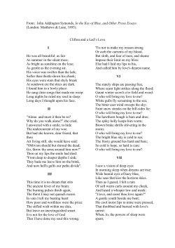 From: John Addington Symonds, In the Key of Blue, and Other Prose