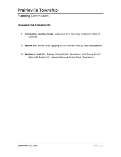 Text Amendments - Prairieville Township > Home