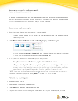 Converting pictures to SmartArt