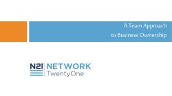 A Team Approach to Business Ownership