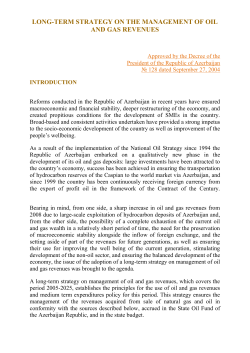 long-term strategy on the management of oil and gas revenues