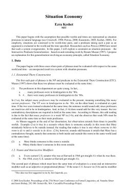 Situation Economy - Cascadilla Proceedings Project